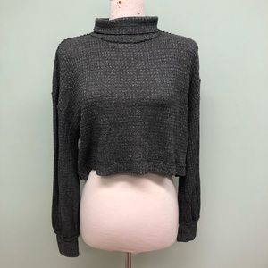 Free People Turtleneck Cropped Sweater (PM1854)